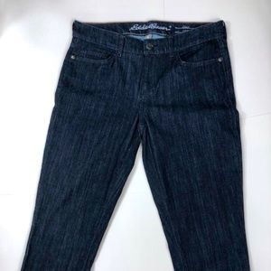 Eddie Bauer Curvy Crop Stretch Denim Jeans S 8